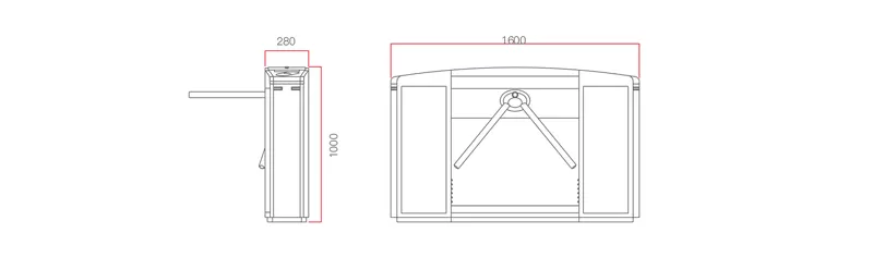 Details of Tripod Turnstile DR.TD.6383