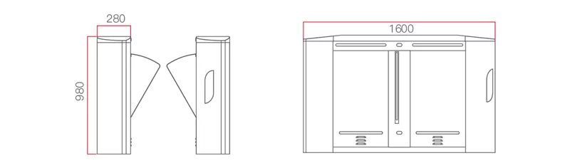 Details of Flap Barrier DR.TD.6909X