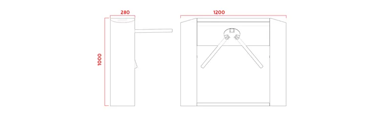 Details of Tripod Turnstile DR.TD.6371X