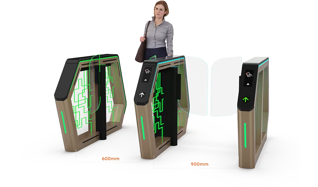 Optional Passage Width and Futuristic Lighting