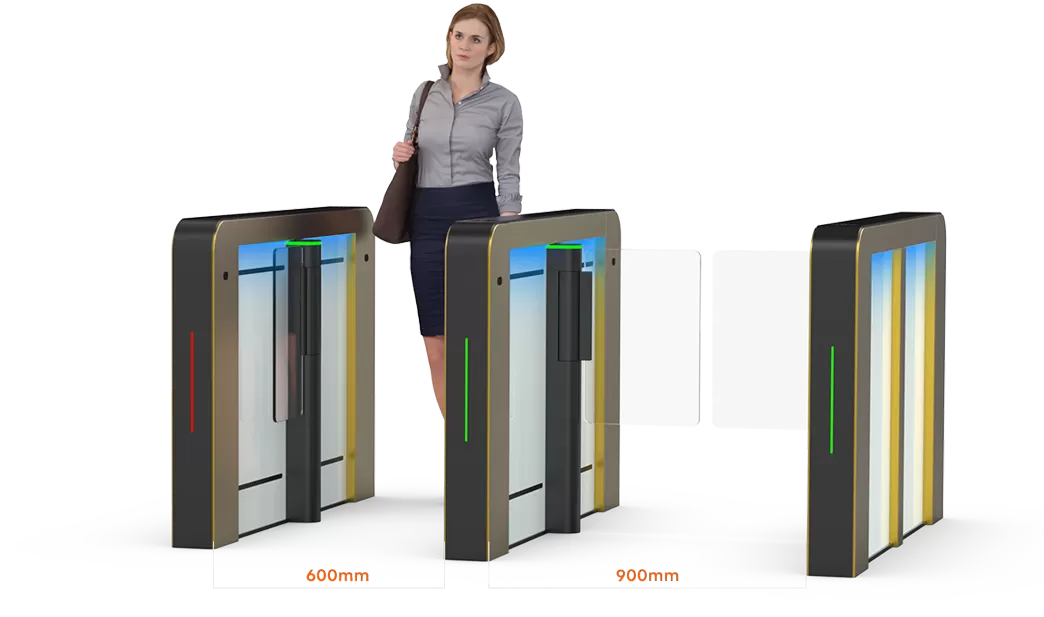 Optional Passage Width and Futuristic Lighting